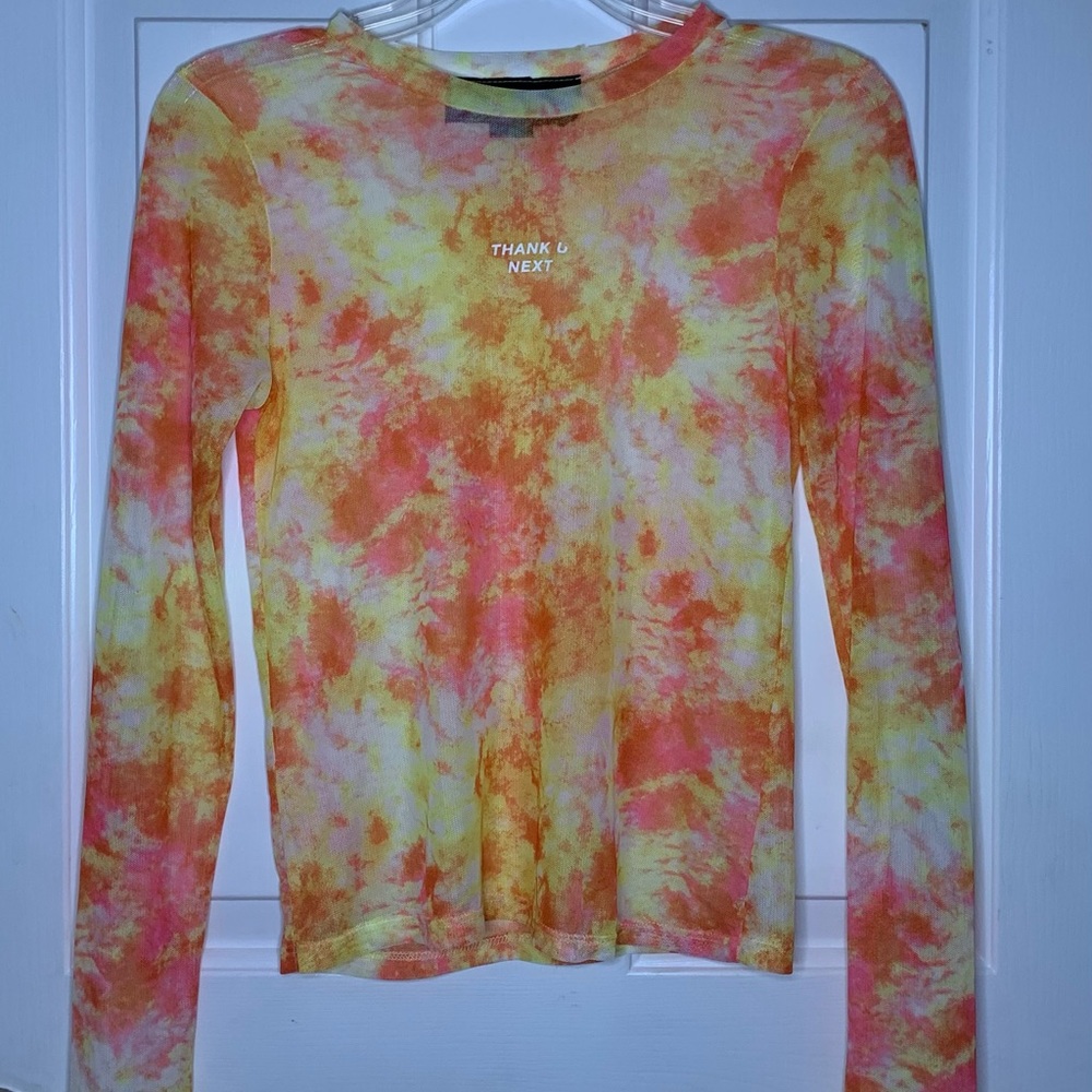 “Thank U Next” Sheer Color Splash Top
